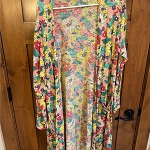 Bright colors long sweater